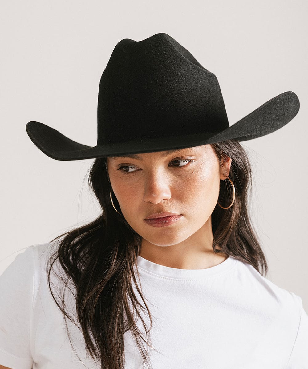 The Teddy Cattleman | Structured Felt Western Hat with Traditional Cattleman Crown