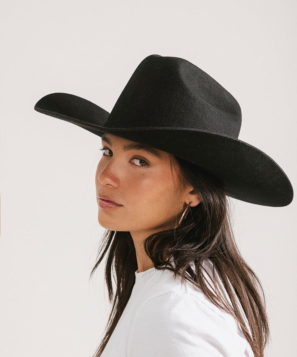 The Teddy Cattleman | Structured Felt Western Hat with Traditional Cattleman Crown