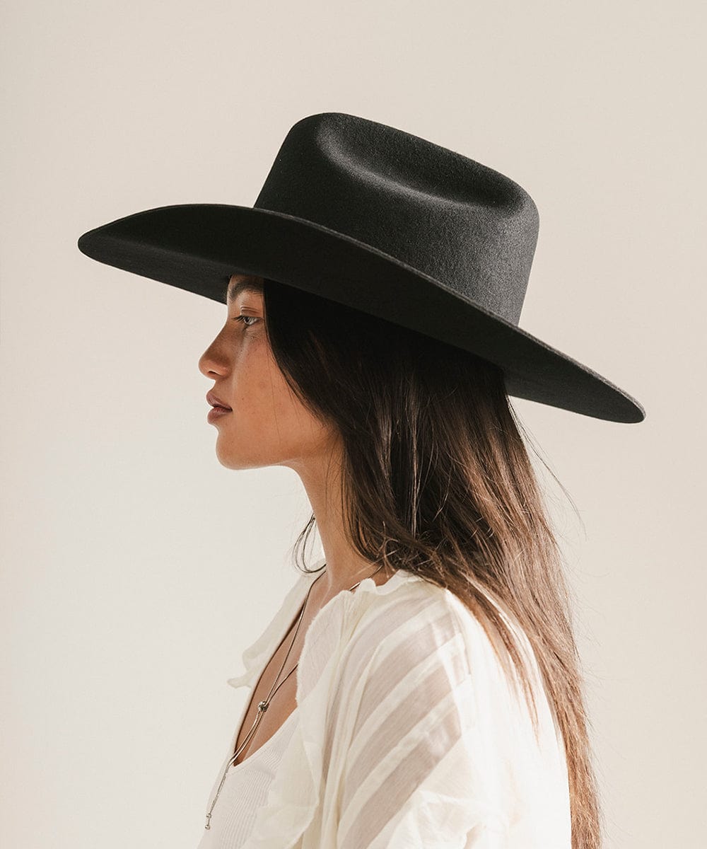 The Teddy Cattleman | Structured Felt Western Hat with Traditional Cattleman Crown