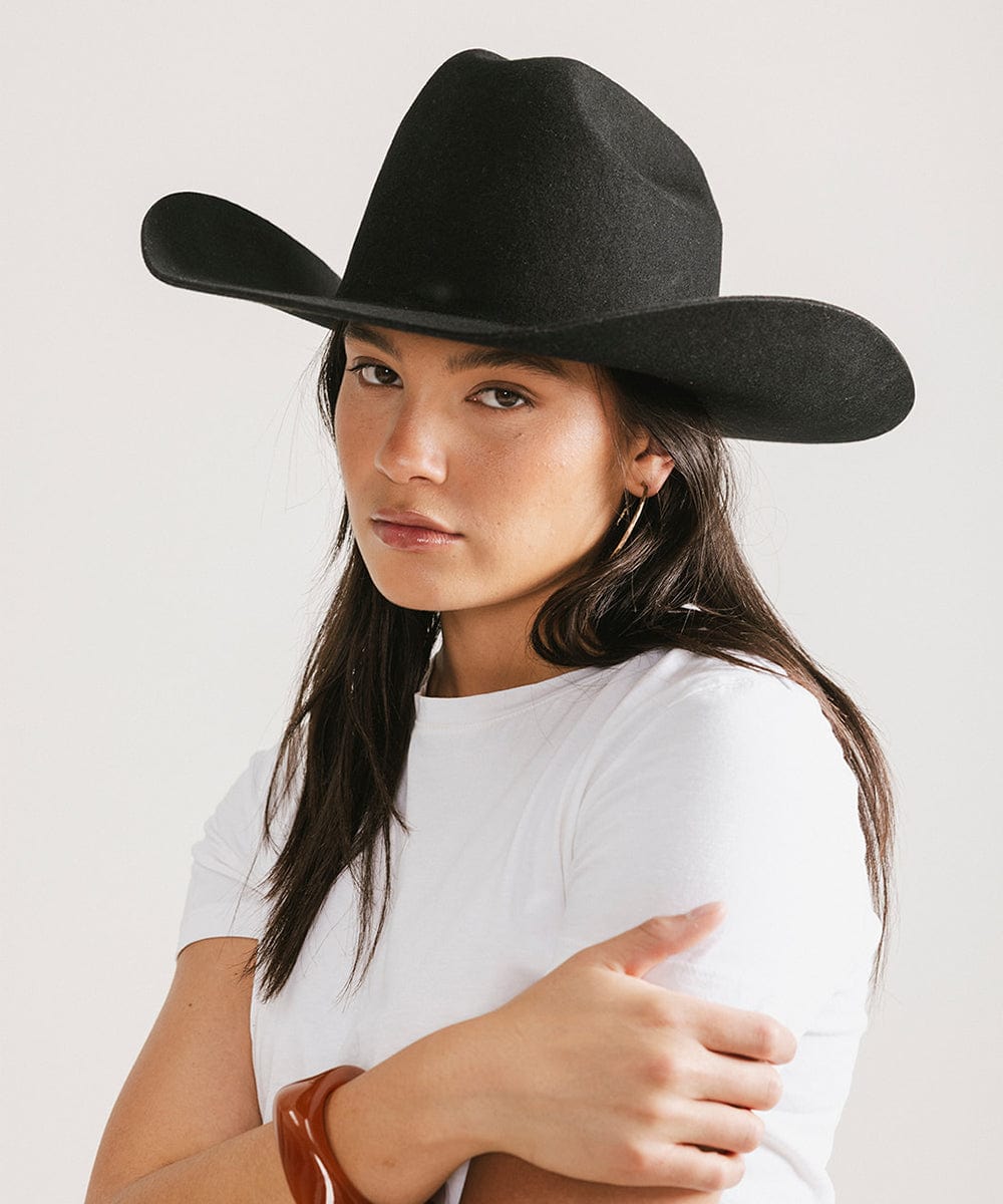 The Teddy Cattleman | Structured Felt Western Hat with Traditional Cattleman Crown