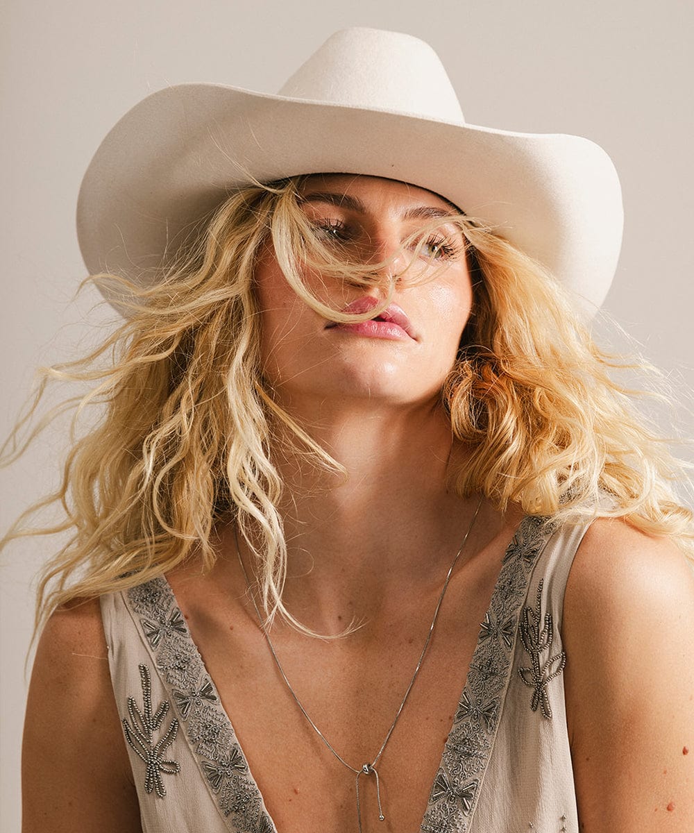 The Teddy Cattleman | Structured Felt Western Hat with Traditional Cattleman Crown
