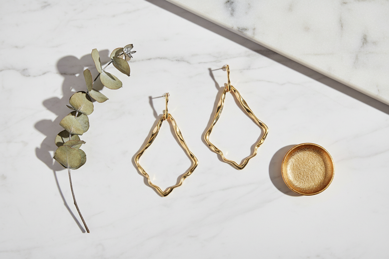 Flat Lay - White Marble