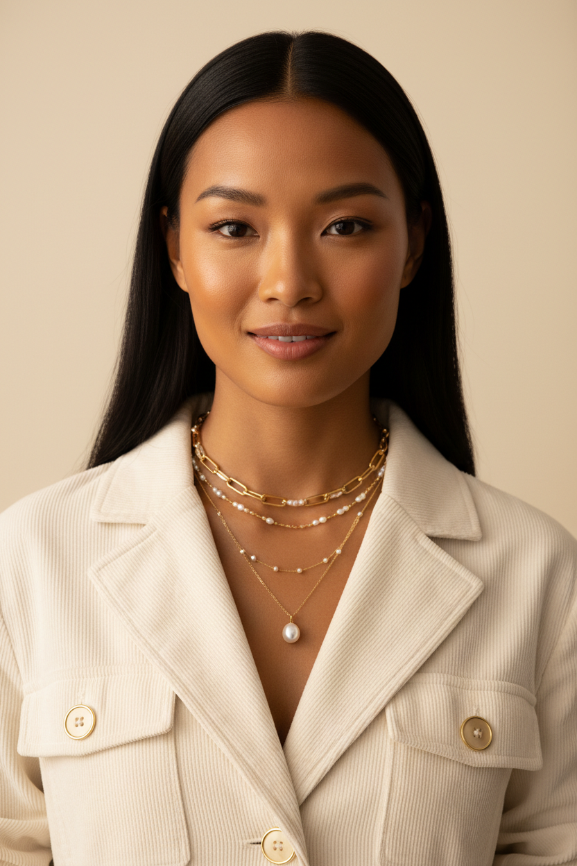 Gold Layered Stack - Southeast Asian Model