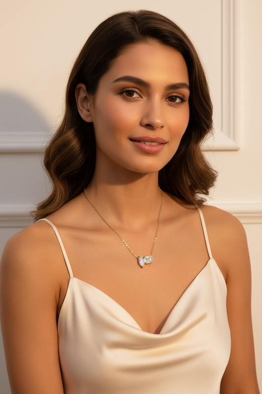 Lifestyle photo with necklace