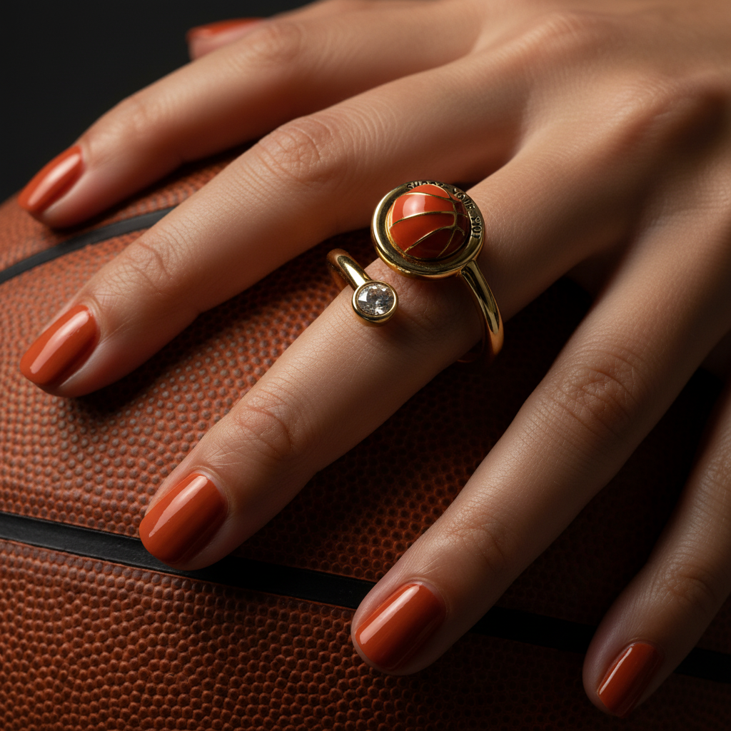 Macro Ring on Basketball