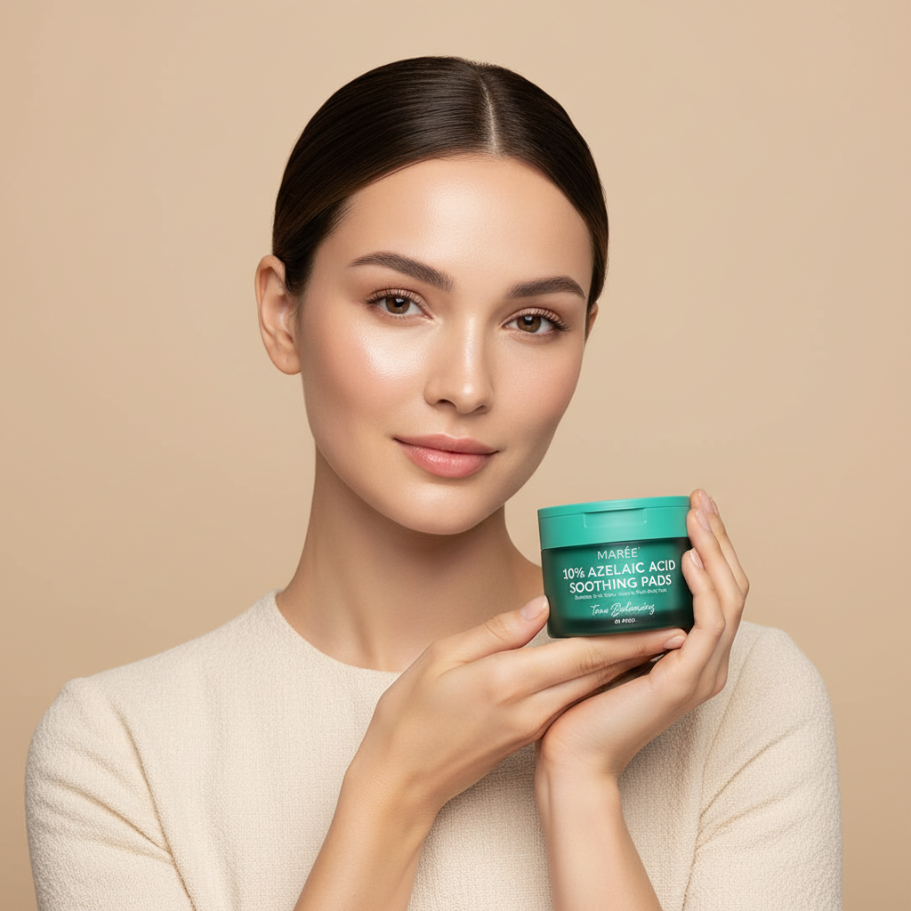 MARÉE Azelaic Pads – Model Holding Product