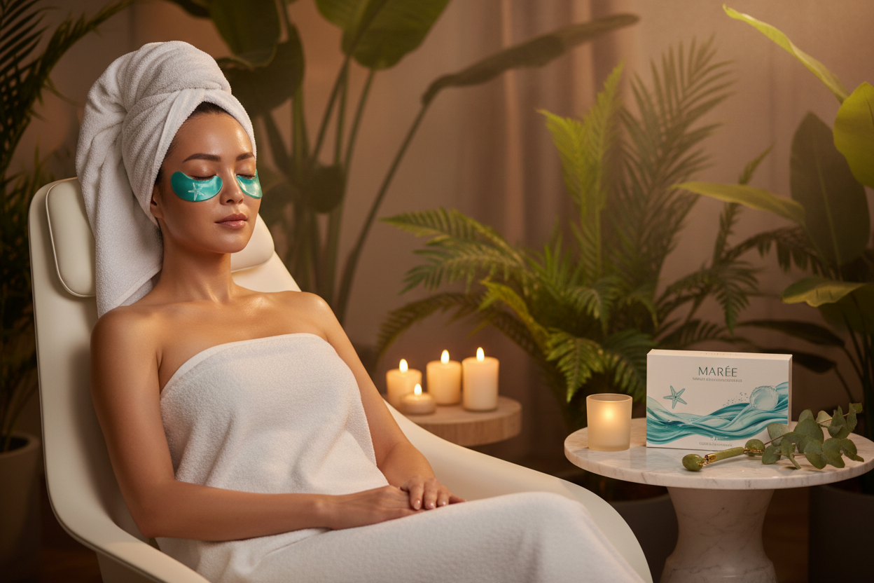 MARÉE Eye Patches — Luxury Spa Editorial