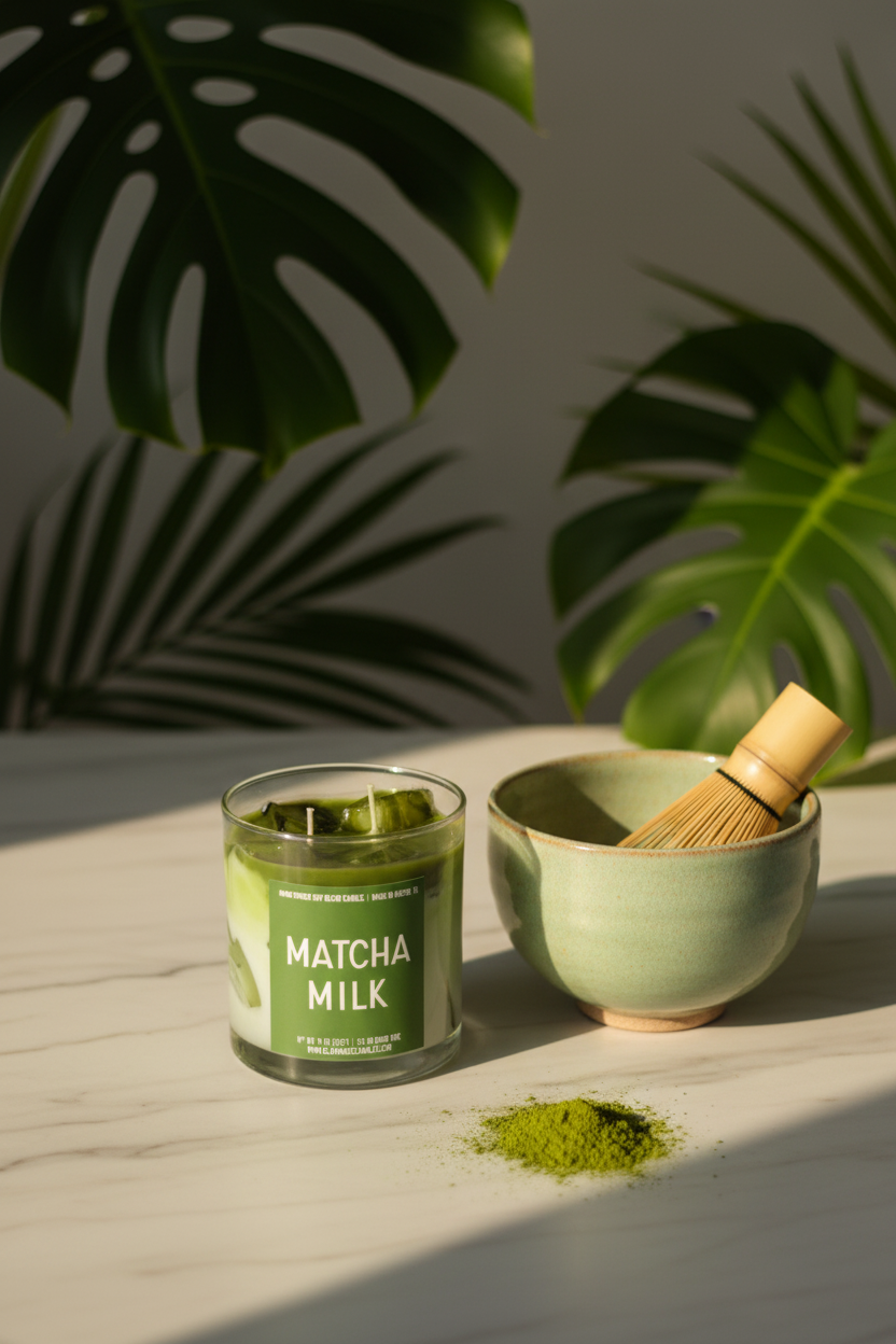 Matcha Milk - Marble & Botanicals Portrait