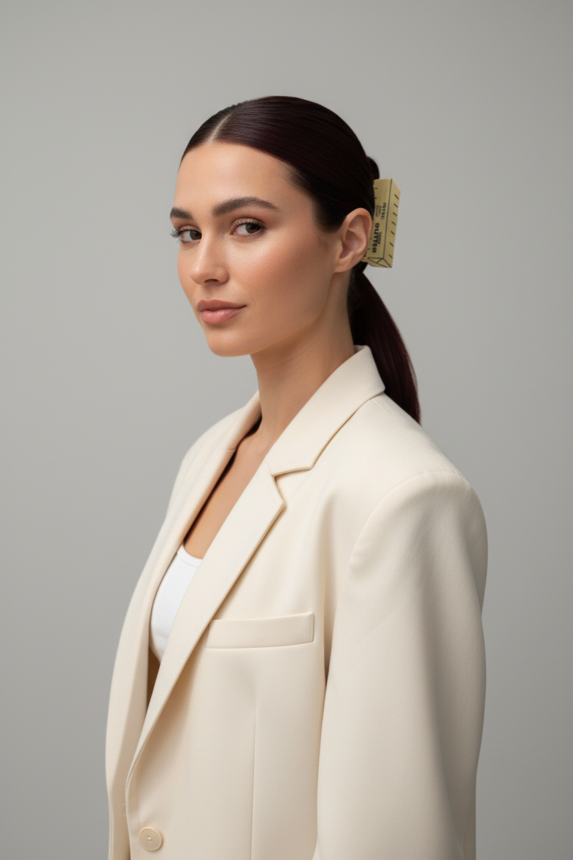 Minimalist Ponytail Portrait