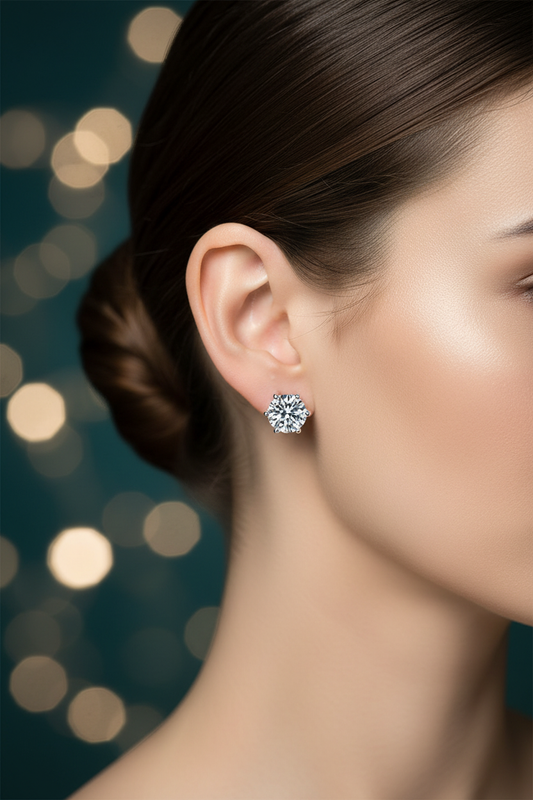 Mozambique Diamond Stud Earring – Luxury Editorial
