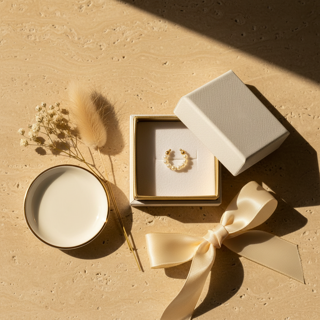 Pearl Ear Cuff - Gift Box Presentation