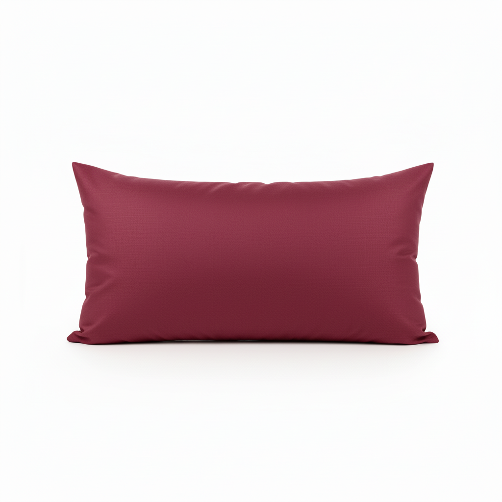 Ruby Red Lumbar Pillow