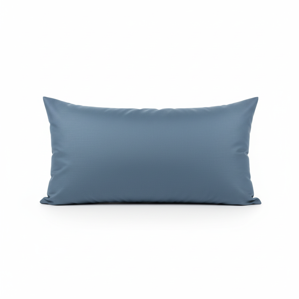 Slate Blue Lumbar Pillow Retry