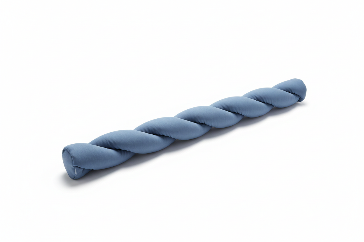 Slate Blue Twist Noodle Pillow