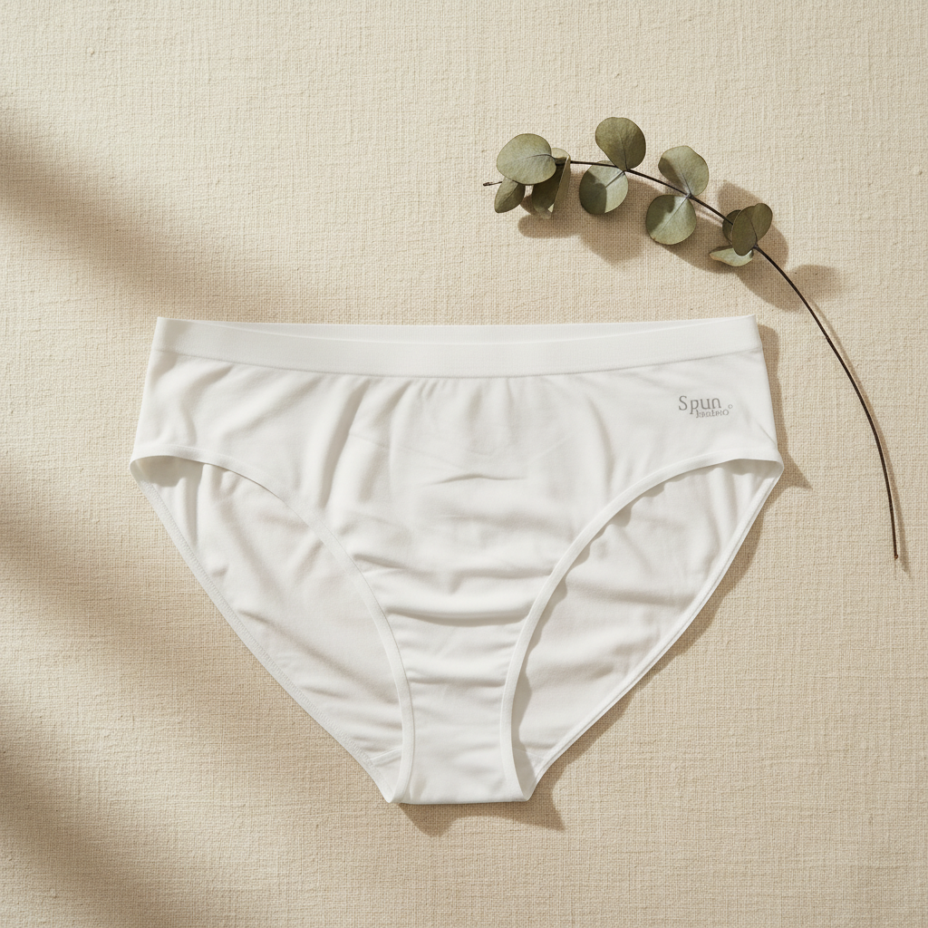 Spun Bamboo White – Improved Flat Lay
