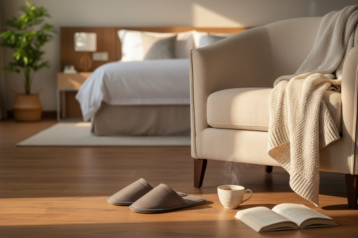 Taupe Slippers Editorial