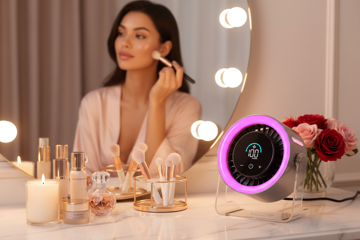 TurboCool Pink Fan - Glam Vanity