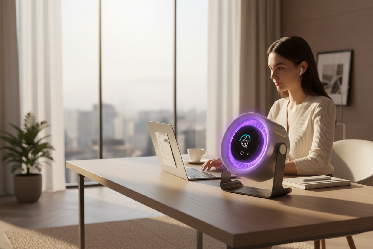 TurboCool Purple Fan - Indoor Remote Worker