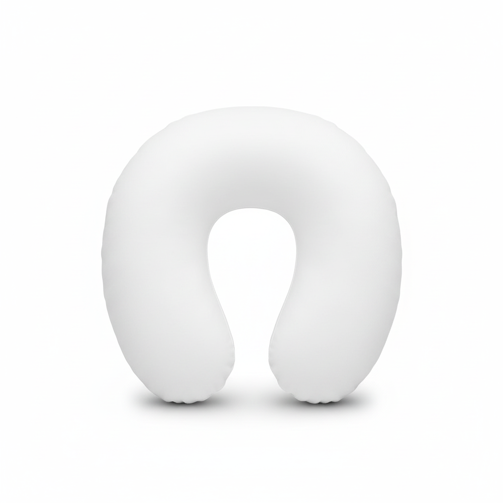 White Neck Pillow Product Photo