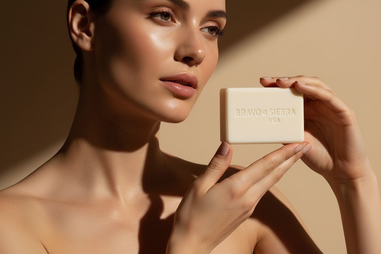 Woman Holding Product Editorial
